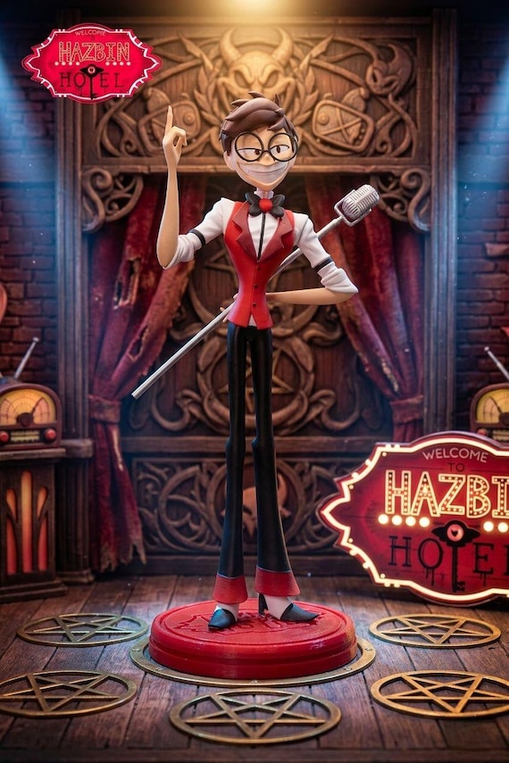 Alastor Human Version Hazbin Hotel/resin/hand-painted/fanmade