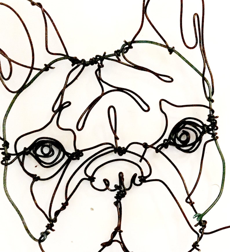 Wire Wall Art Dog Custom Portrait Pet Lover Home Decor Etsy