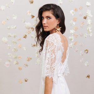 BOHO simple wedding dress image 1