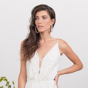 Bohemian Beach wedding dress