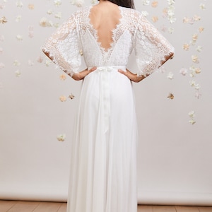 BOHO simple wedding dress image 7