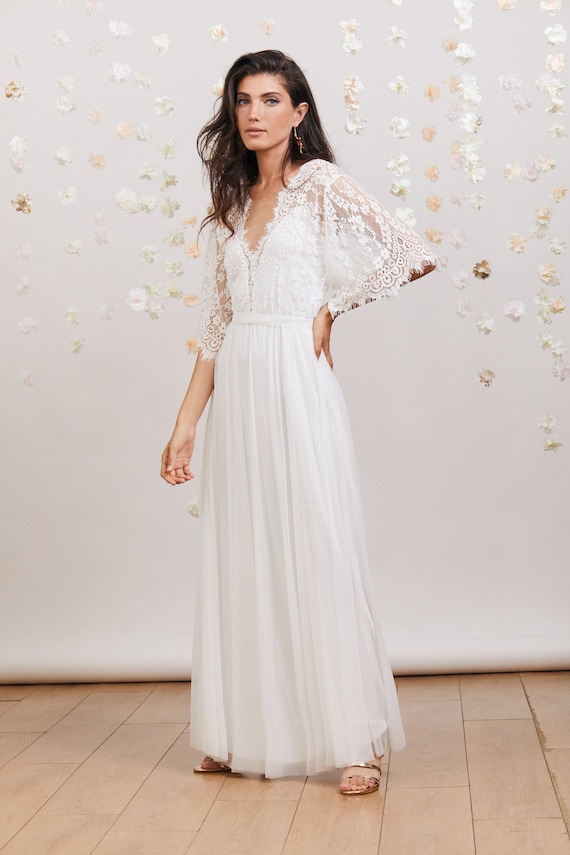 lace and mesh prom dress Sequin Bead Lace-up Back Trumpet w/ Mesh Tail Long Prom Dress GLGL3121 –  smcfashion.com main image 0