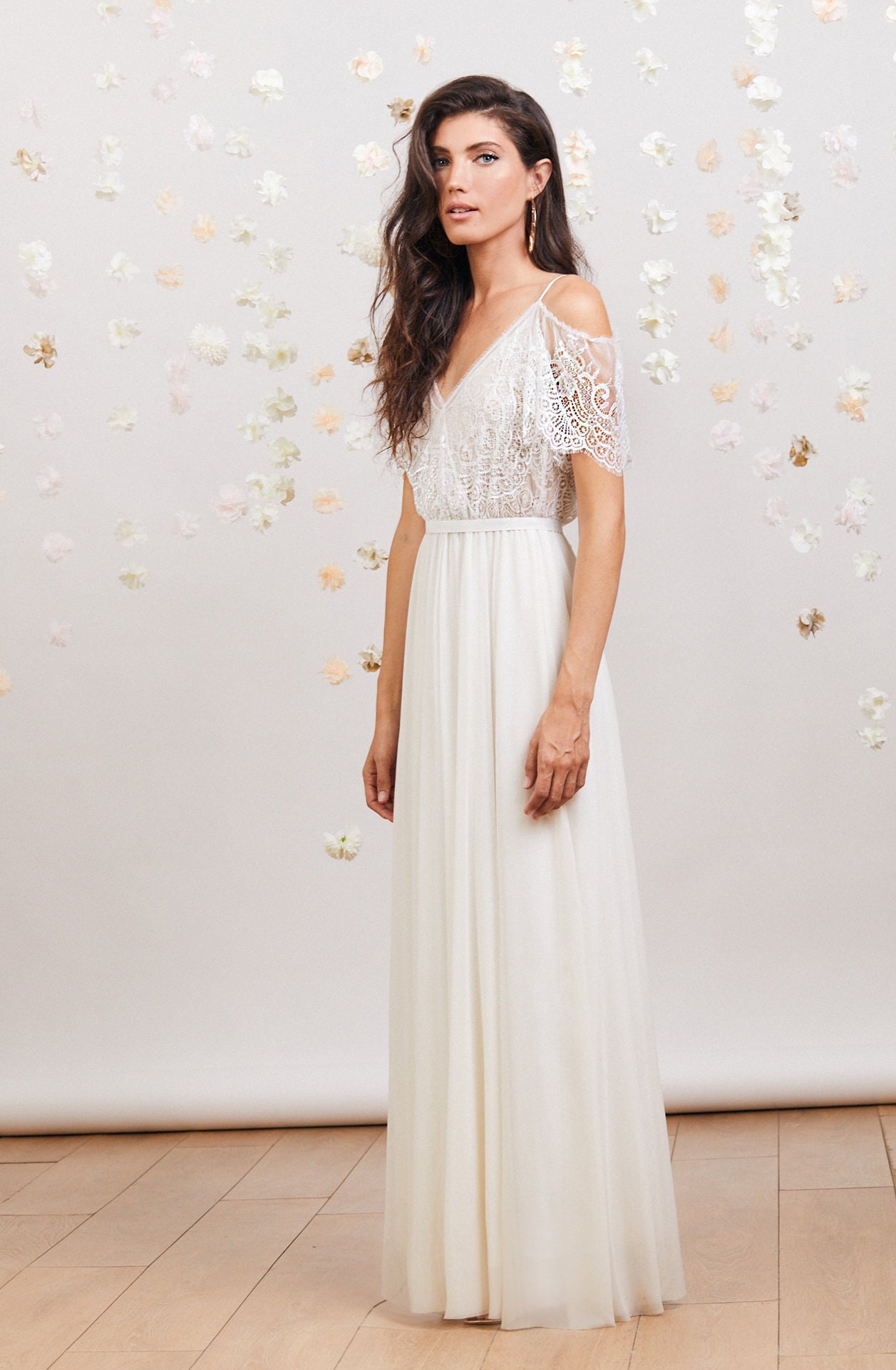 ★送料・関税込★elfelfelfarchives★LACE LINED DRESS★ elfelfelfarchives]LACE LINED DRESS☆人気☆