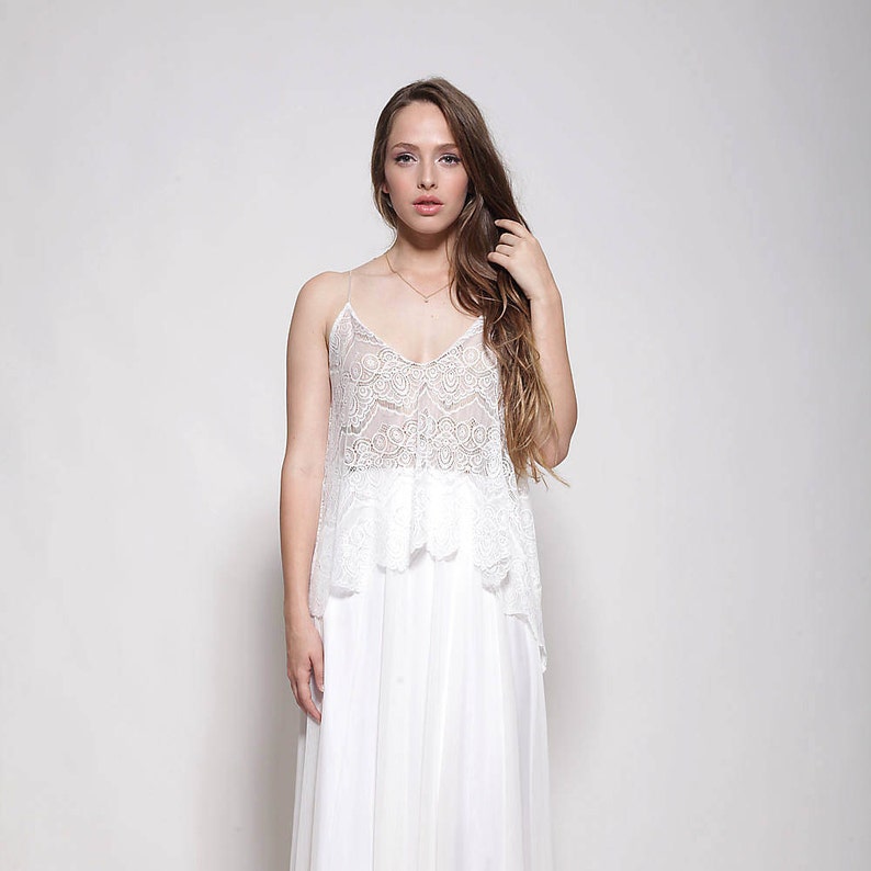 Flowing Garden Wedding Dress