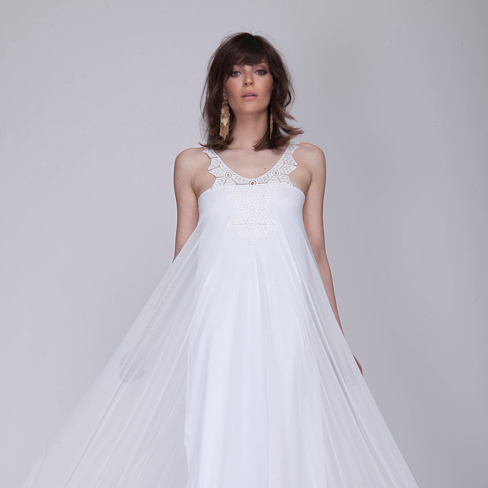 Wedding dress nontraditional wedding dress with beautiful Etsy