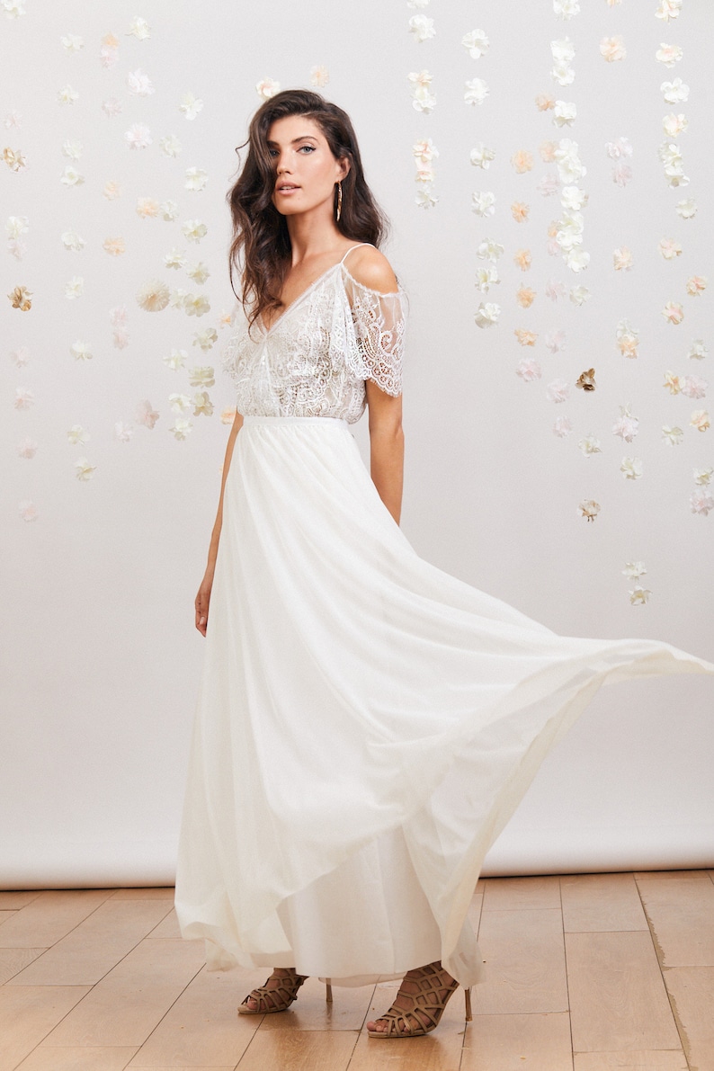 Dreamy lace wedding dress comfortable & effortlessly beautiful image 3