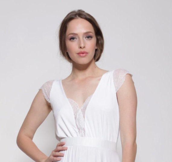 simple casual white dress