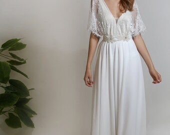 knee length dresses for ladies Vintage Style Halter Neck Satin Lace Modest Drop Wasit Wedding Dress, –  Shindig Threads