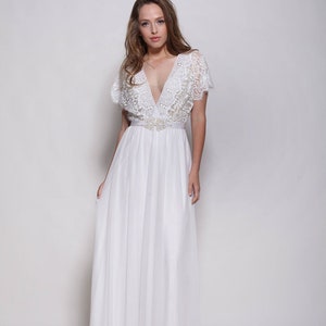 Boho wedding dress, bohemian wedding dress, Bohemian lace wedding dress, lace wedding dresses, lace bridal gown, bohemian bridal gown image 7