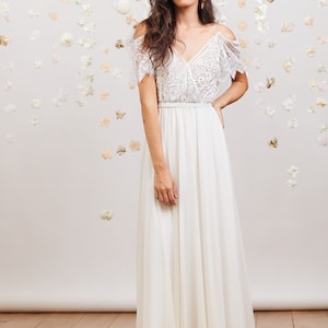 Dreamy lace wedding dress comfortable & effortlessly beautiful image 5