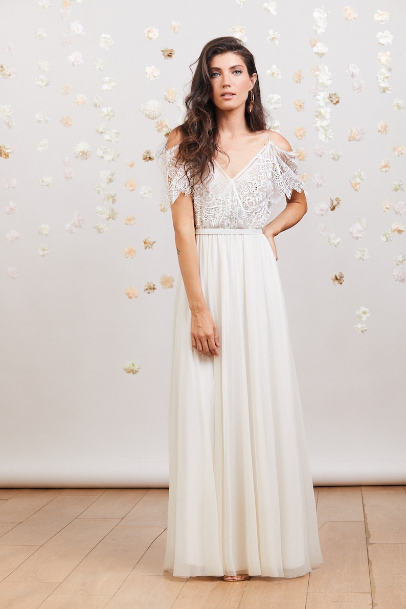 Dreamy lace wedding dress comfortable & effortlessly beautiful image 5