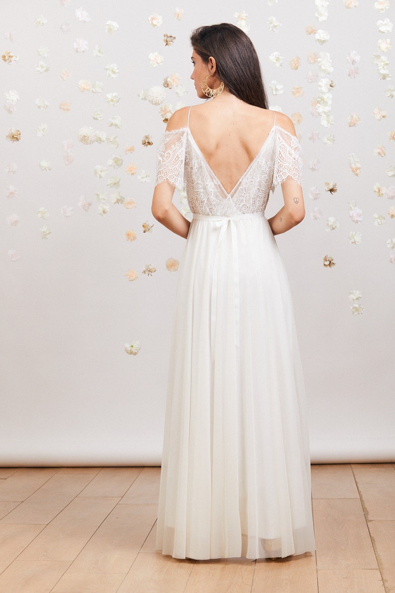 Dreamy lace wedding dress comfortable & effortlessly beautiful image 10