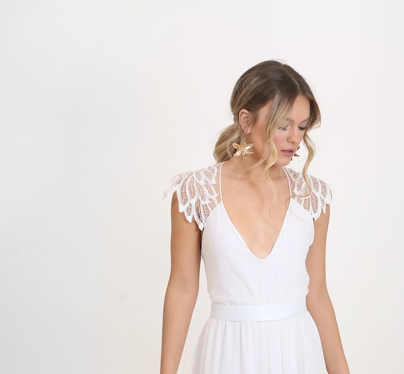 wedding dresses with tulle and lace Strapless LACE Corset Wedding Dress with Tulle A-Line Slit Skirt 10 / Corset + FIT AND FLARE LACE Skirt