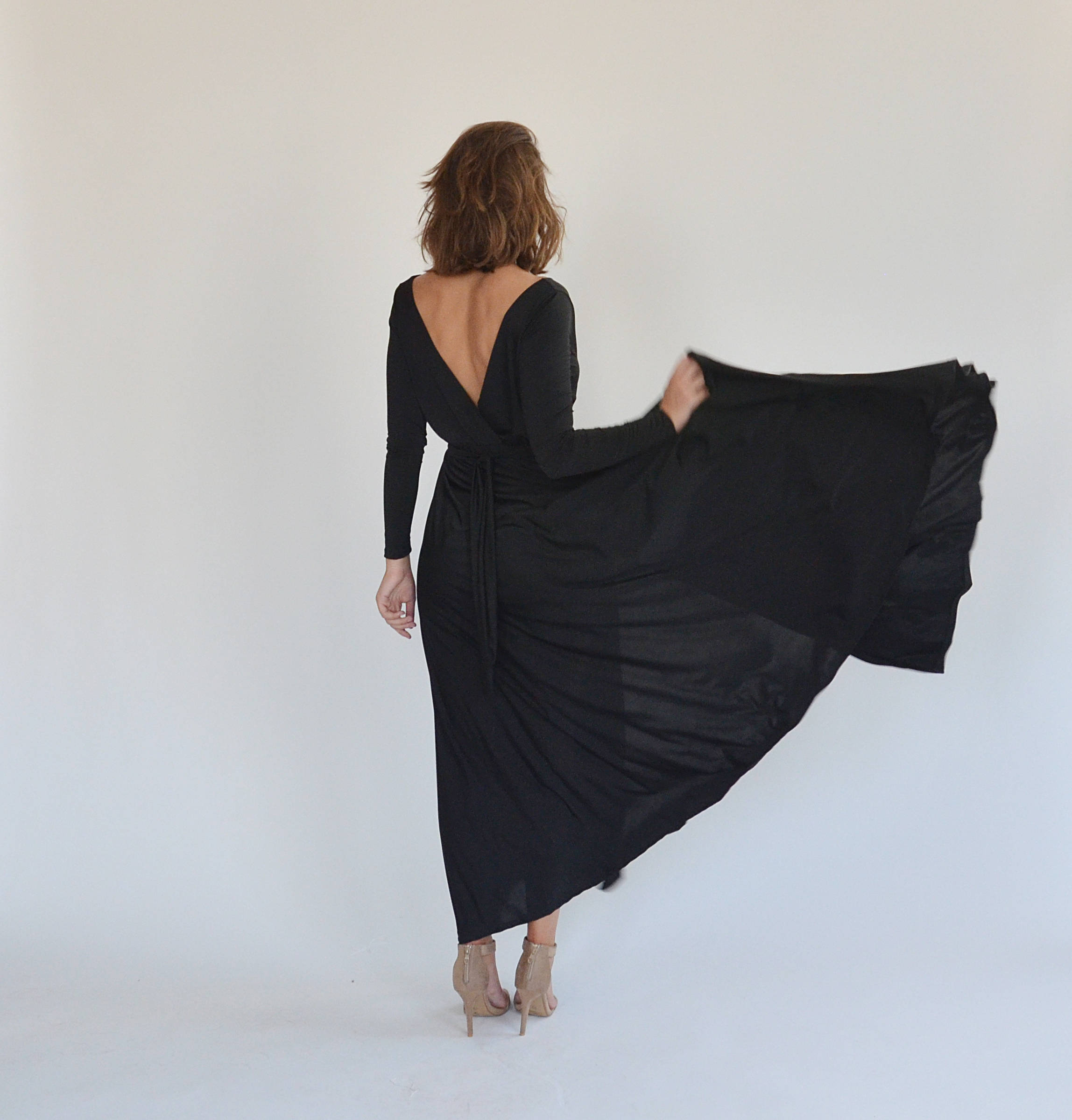 green emerald velvet dress Elegant Black Sweetheart Mermaid Sleeveless Soft Satin Long Bridesmaid –  DaintyBridal main image 0