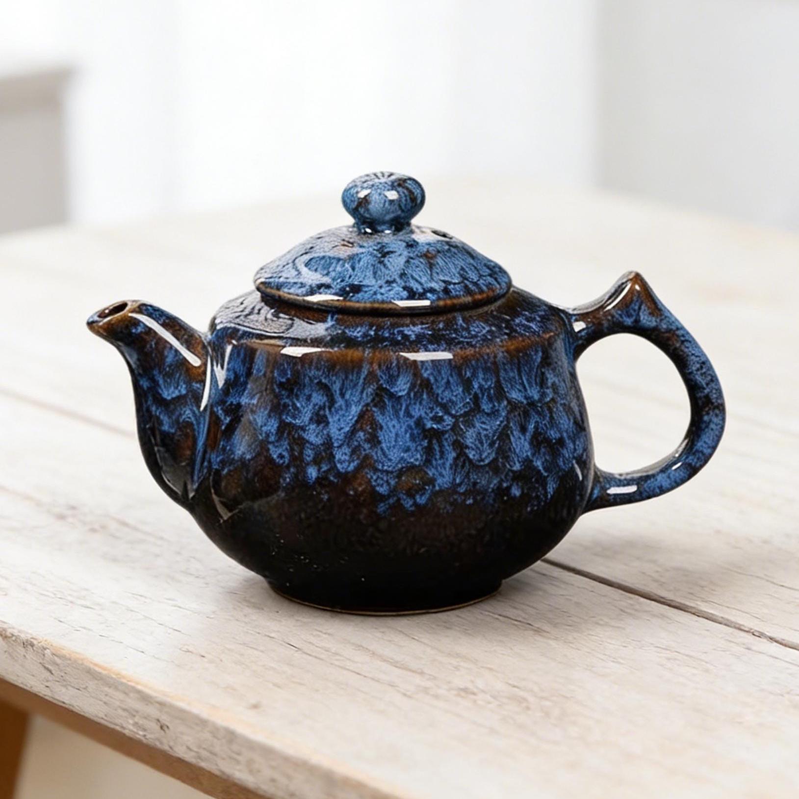 Acheter BORREY 350Ml théière en céramique infuseur Jingdezhen théière en porcelaine avec filtre en acier inoxydable Puer bouilloire service à thé bleu et blanc Acheter BORREY 350Ml théière en céramique infuseur Jingdezhen théière en porcelaine avec filtre en acier inoxydable Puer bouilloire service à thé bleu et blanc