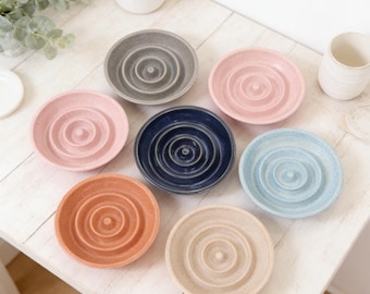 Comedero de cerámica artesanal para perros, comedero antideslizante para gatos, comedero antitragantamiento, comedero de alimentación lenta para mascotas, regalo para amantes de los perros y gatos.