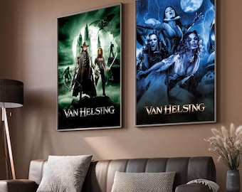 Van Helsing Movie Poster, Classic Movie Art, Fantasy Movie Print, Film Lover Gift, Canvas Poster, Home Decor