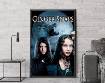 Ginger Snaps Movie Poster, Classic Movie Art, Fantasy Movie Print, Film Lover Gift, Canvas Poster, Home Decor