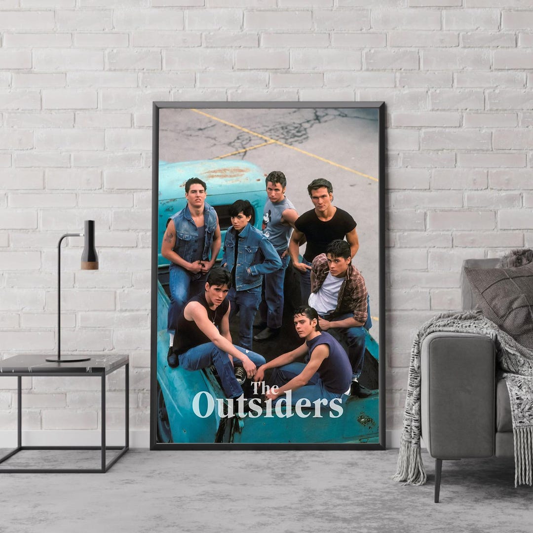 The Outsiders Movie Poster, Classic Movie Art, Fantasy Movie Print ...