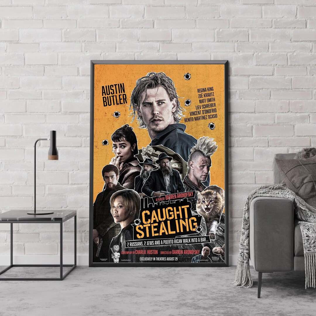 Caught Stealing Movie Poster, Classic Movie Art, Fantasy Movie Print ...