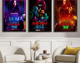 Fear Street Movie Poster, Classic Movie Art, Fantasy Movie Print, Film Lover Gift, Canvas Poster, Home Decor