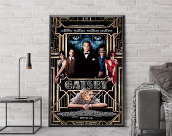 The Great Gatsby Movie Poster | High Quality Canvas Print I 2024
