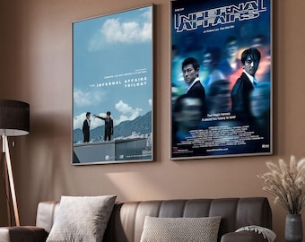 Infernal Affairs Movie Poster, Classic Movie Art, Fantasy Movie Print, Film Lover Gift, Canvas Poster, Home Decor