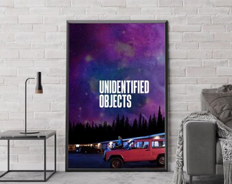 Unidentified Objects Movie Poster, Classic Movie Art, Fantasy Movie Print, Film Lover Gift, Canvas Poster, Home Decor