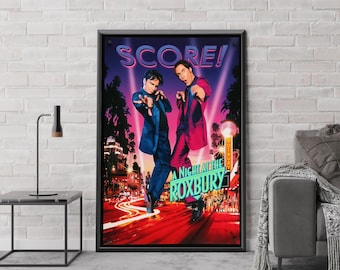 A Night at the Roxbury Movie Poster, Classic Movie Art, Fantasy Movie Print, Film Lover Gift, Canvas Poster, Home Decor