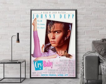 Cry-Baby Movie Poster, Classic Movie Art, Fantasy Movie Print, Film Lover Gift, Canvas Poster, Home Decor