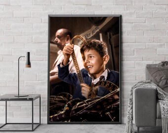 Cinema Paradiso Movie Poster, Classic Movie Art, Fantasy Movie Print, Film Lover Gift, Canvas Poster, Home Decor