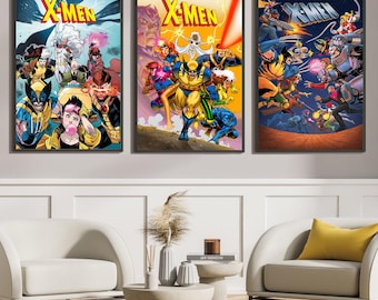 X-Men Movie Poster, Classic Movie Art, Fantasy Movie Print, Film Lover Gift, Canvas Poster, Home Decor