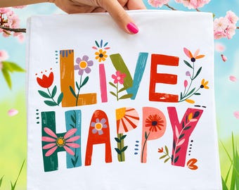 Happy Spring PNG Boho Hippie PNG Floral Spring Season PNG Spring Vibes Shirt Positive Inspirational Png Summer Png Spring Sublimation Design