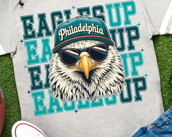 Philadelphia Game Day Football PNG Retro Eagles Football Shirt PNG Philadelphia Football Sport Sublimation Football Season PNG Philly Eagle