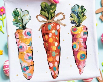 Happy Easter Carrot Coquette PNG Preppy Easter PNG Spring Shirt Png Brushstroke Easter Sublimation Designs Girls Kids Easter Dtf Download