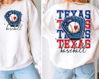 Texas Baseball PNG Rangers Game Day Shirt Baseball Mama PNG High School Baseball Season PNG Sports Mom Sublimation Baseball College Design