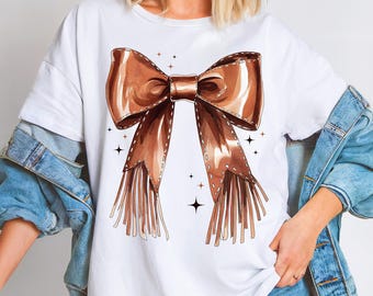 Western Cowgirl Coquette PNG Western Rosett Sublimering Cowgirl Skjorta Design Trendig Western Mama PNG Country Western Girl Läderrosett Tryck PNG