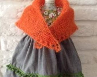 Beautiful dress, stolla and pants for 18" - 19" Waldorf Doll