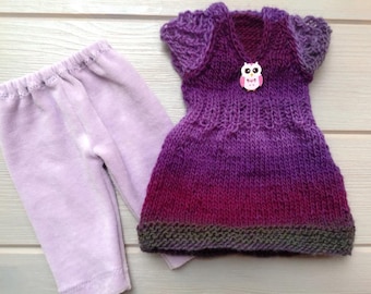 Gorgeous sweater and pants for Waldorf Doll 16" - 17"