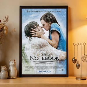Filmaffisch från The Notebook, högkvalitativt canvastryck, heminredning, väggkonst, samlarobjekt för filmfans