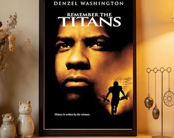 Locandina del film Remember the Titans, stampa su tela di alta qualità, decorazione per la casa, arte da parete, oggetto da collezione per appassionati di cinema.