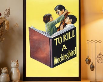 To Kill a Mockingbird Movie Poster, High Quality Canvas Print, Home Decor, Wall Art, Film Fan Collectibles