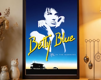 Betty Blue Movie Poster, High Quality Canvas Print, Home Decor, Wall Art, Film Fan Collectibles