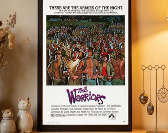 Pôster do filme Os Guerreiros, Impressão em Tela de Alta Qualidade, Decoração para Casa, Arte de Parede, Item de Colecionador para Fãs de Cinema