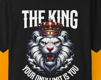 Lion King Graphic T-Shirt: Unisex Garment-Dyed Cotton Tee