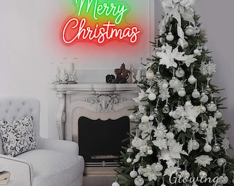 Merry Christmas Neon Sign Custom Christmas LED Neon Light Home Wall Decor Holiday Event Party Decor Christmas Wall Decor Christmas Gift