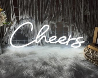 Cheers enseigne au néon de mariage décoration de bar maison pub fête Cheers enseigne néon LED mariage enseigne au néon maison bar enseigne de fête décoration d'intérieur