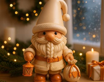 Weihnachts Wichtel 3D Druck File: Urlaub Dekor Modell (Digitaler Download)