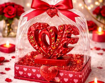 LOVE Heart  Sculpture STL OBJ 3D Print| Romantic Valentine Decor | Wedding Anniversary Gift |3d model digital download