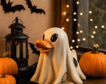 Ghost Duck 3D Print Model: Spooky Halloween Rubber Duck (Digital Download)